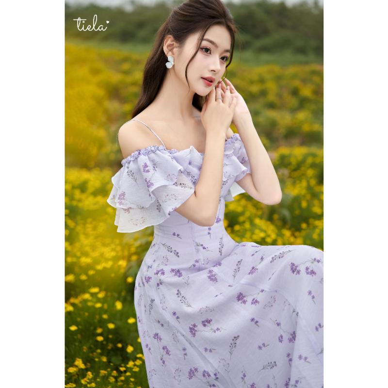 TIELA Đầm váy hoa trễ vai bèo - Arian Dress