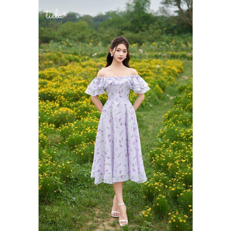 TIELA Đầm váy hoa trễ vai bèo - Arian Dress