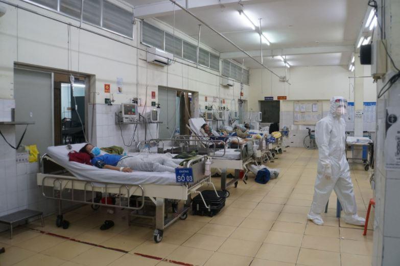 Những bệnh nhân F0 điều trị tại bệnh viện. (Ảnh: internet)