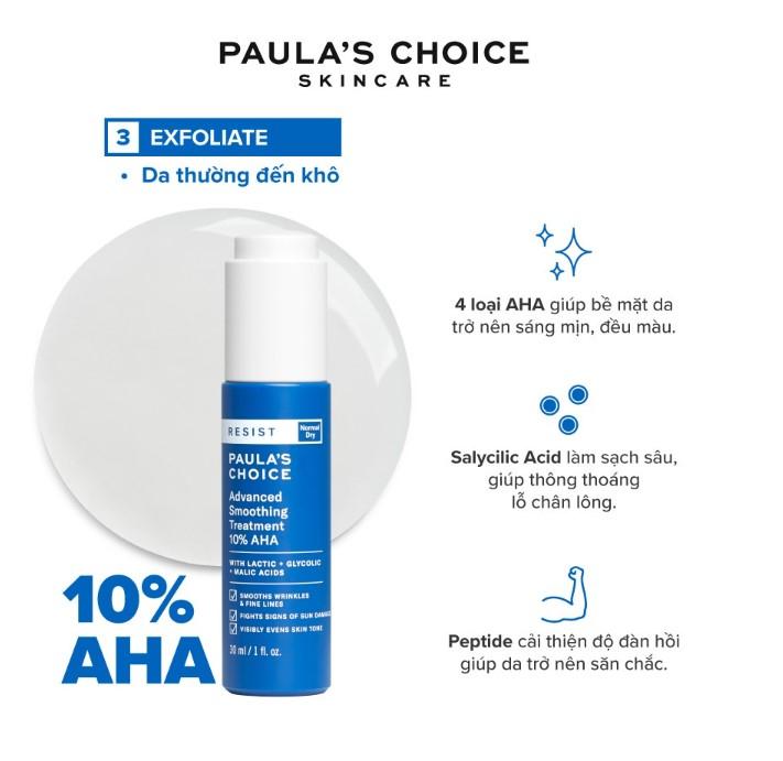 Tinh chất Paula’s Choice Resist Advanced Smoothing Treatment 10% AHA