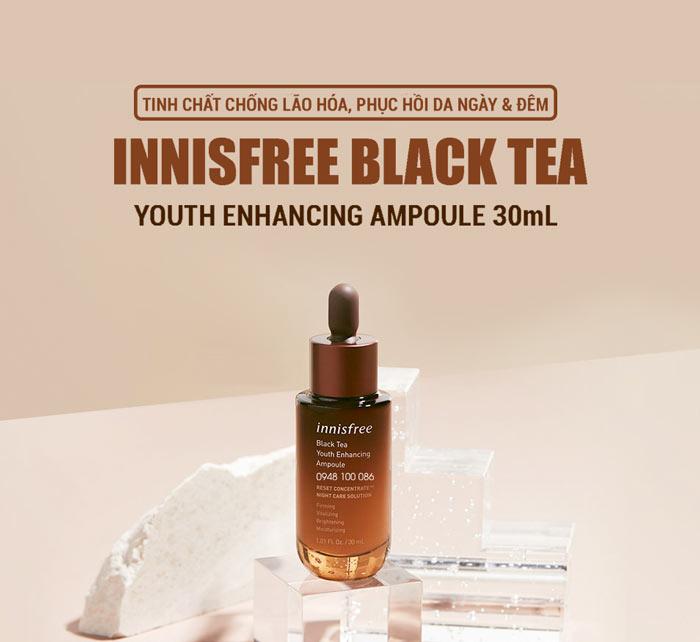 Tinh chất phục hồi da và chống lão hóa trà đen innisfree Black Tea Youth Enhancing Ampoule 50ml