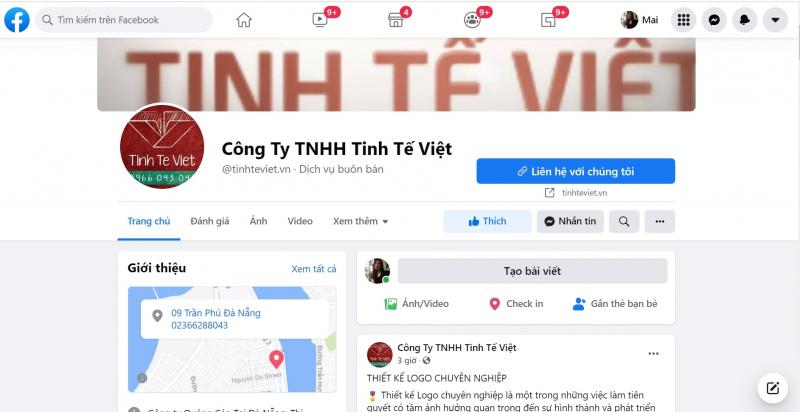 Giao diện Facebook Tinh tế Việt