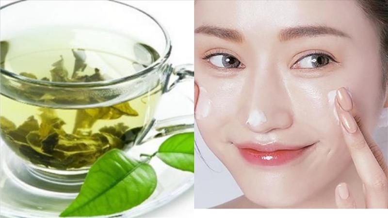 Trong lá trà xanh có nhiều chất diệp lục cùng EGCG chống oxy hóa và nhiều axit có lợi cho da.