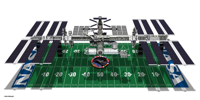 Trạm ISS có kích thước gần bằng một sân bóng đá