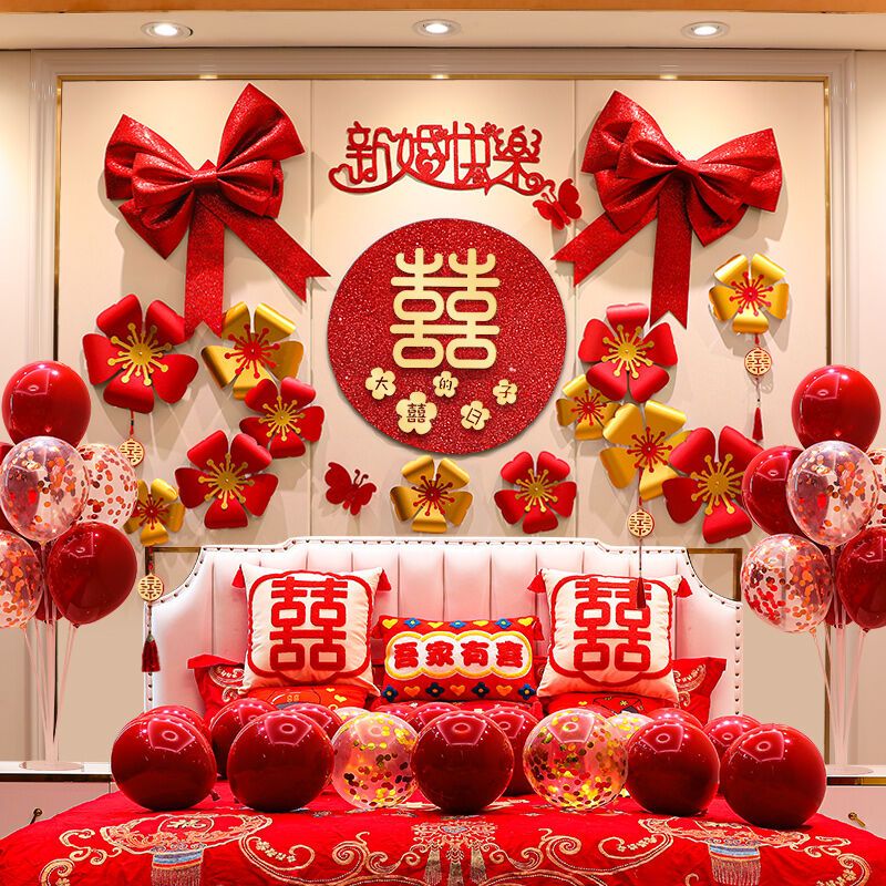 Trang trí phòng cưới phong cách Trung Hoa