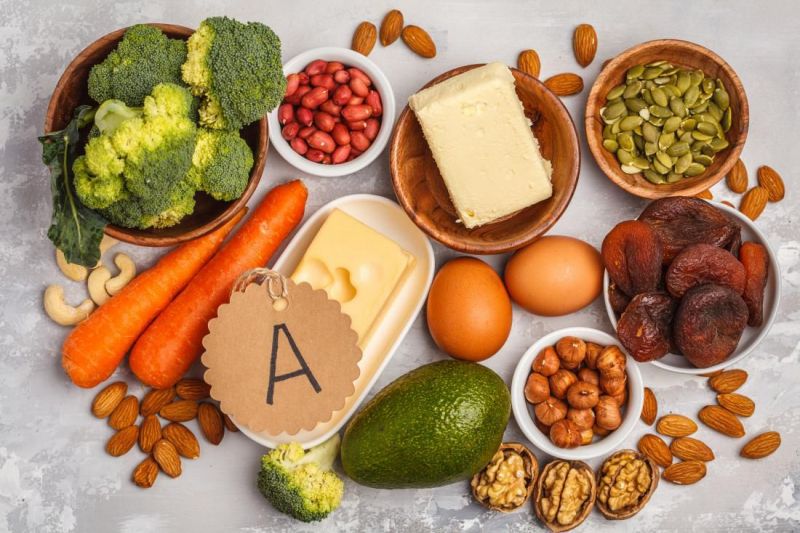Nên đảm bảo lượng vitamin A cần thiết với các loại rau quả có màu vàng, đỏ. Tránh tình trạng dư thừa vitamin A