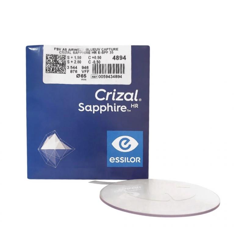 Tròng kính Poly Crizal Sapphire HR ngăn ánh sáng xanh và UV