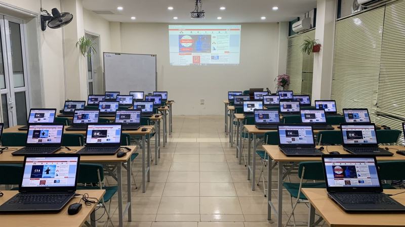 Một lớp học tại Trung tâm Netpro