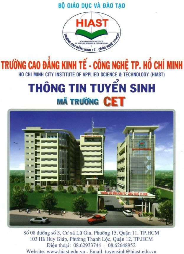Trường CĐ Kinh tế - Công nghệ TP Hồ Chí Minh (HIAST)
