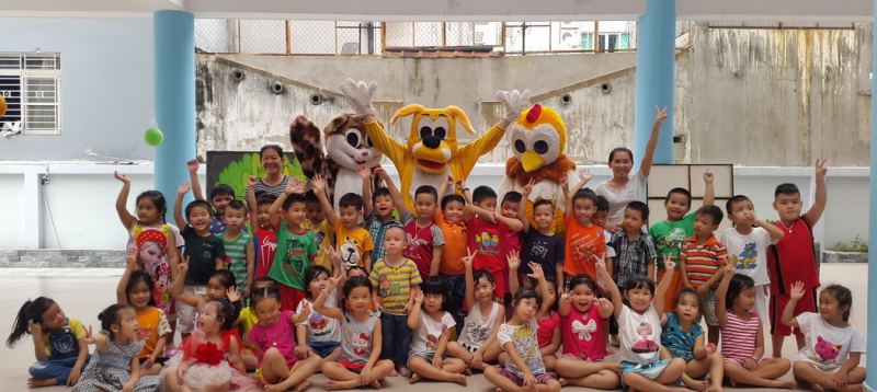 Trường mầm non Sơn ca 8 tổ chức hoạt động vui chơi, giải trí cho các bé