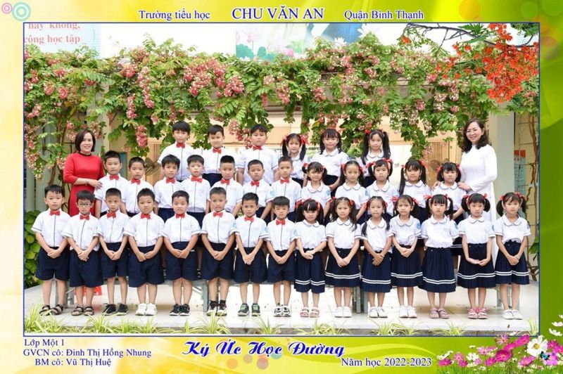 Học sinh lớp 1 tại trường Tiểu học Chu Văn An