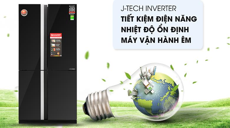 Tủ lạnh 4 canh Sharp SJ-FX688VG-BK - 678 Lít Inverter