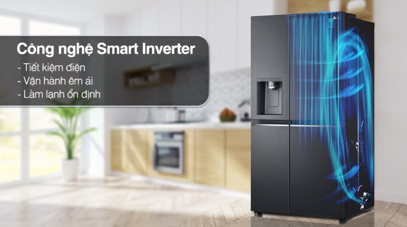 Tủ lạnh LG Inverter 635L side by side GR-D257MC-Model 2022