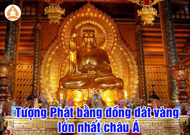 Tượng Phật bằng đồng dát vàng lớn nhất châu Á