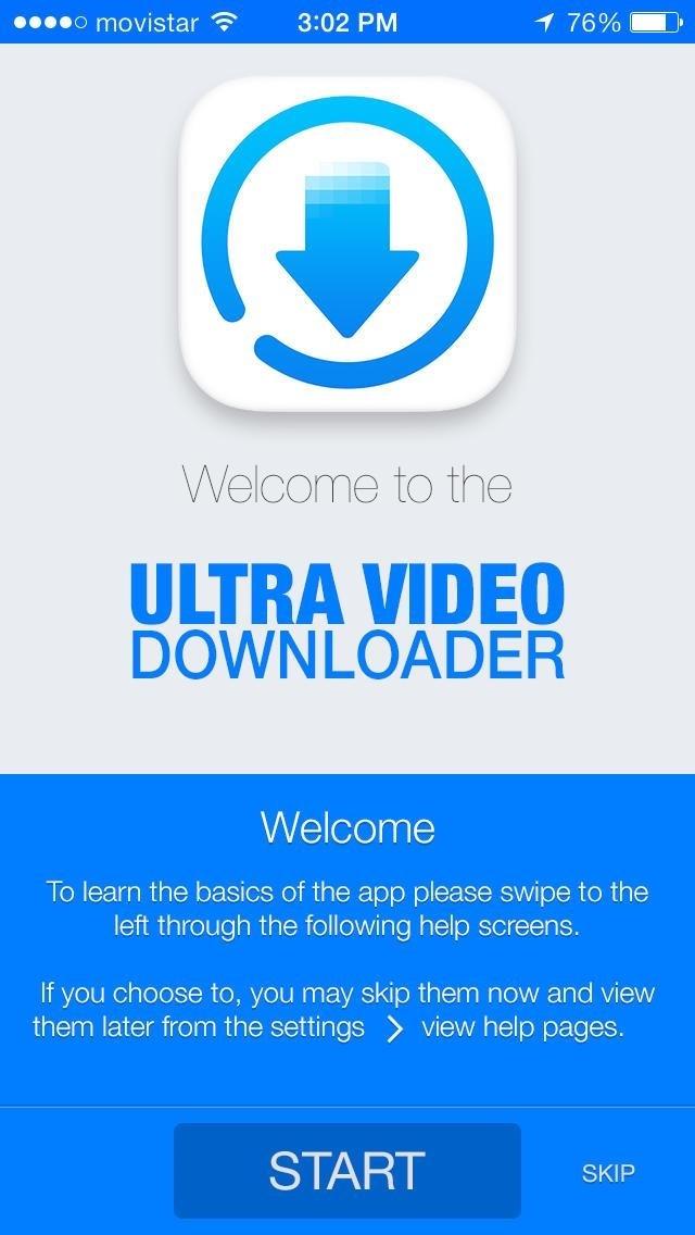 Ultra downloader cẩn thận hướng dẫn người dùng khi mới tải về ứng dụng này