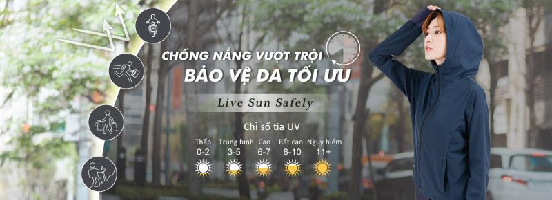 UV100 là một thương hiệu Thời trang chống tia UV Đài Loan