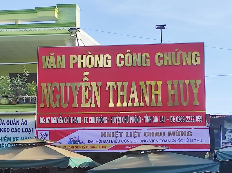 Văn Phòng Công Chứng Nguyễn Thanh Huy