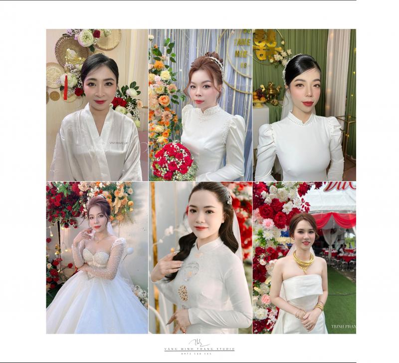 Vangminhthang Studio thường xuyên cho ra đời những bộ áo dài cưới đầy xinh đẹp, duyên dáng nhưng không kém phần mới lạ