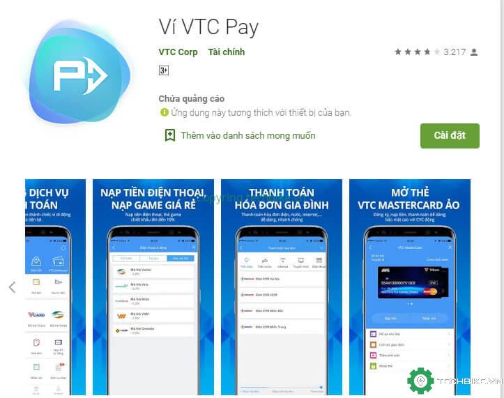 Ví điện tử VTC Pay