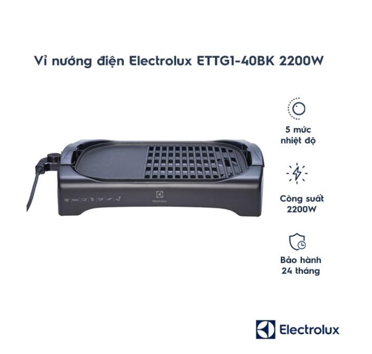 Vỉ nướng điện Electrolux ETTG1-40BK