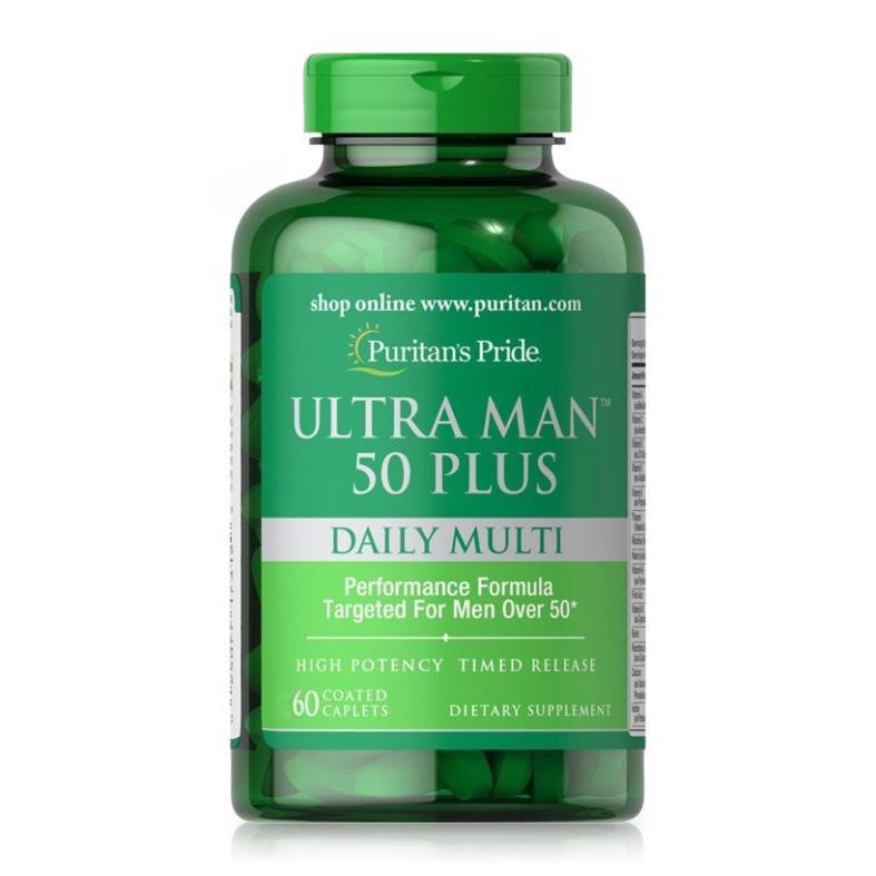 Viên bổ sung vitamin & khoáng chất tổng hợp cho nam giới trên 50 tuổi Ultra Man 50 Plus