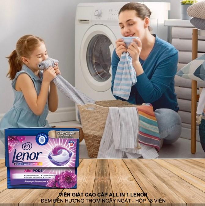 Viên giặt xả Lenor