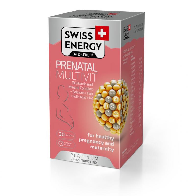 Viên nang bổ sung Vitamin cho phụ nữ mang thai và cho con bú - Swiss Energy Prenatal Multivit