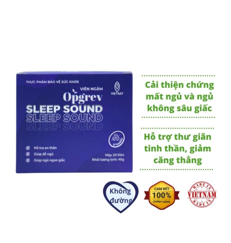 Viên ngậm hỗ trợ mất ngủ  Opgrev Sleep Sound