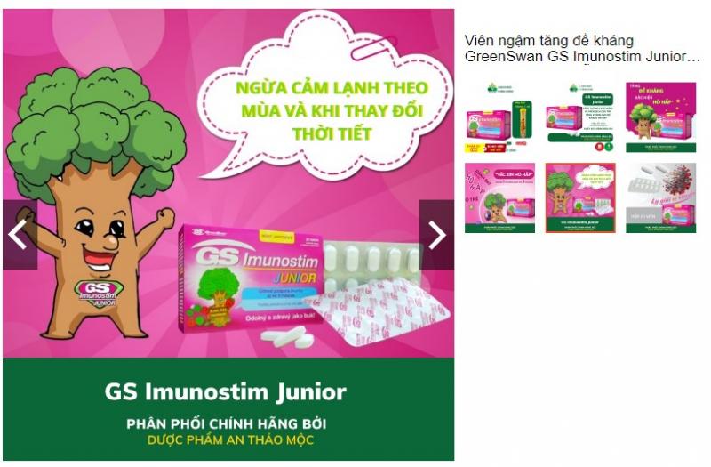 Viên ngậm tăng đề kháng GreenSwan GS Imunostim Junior