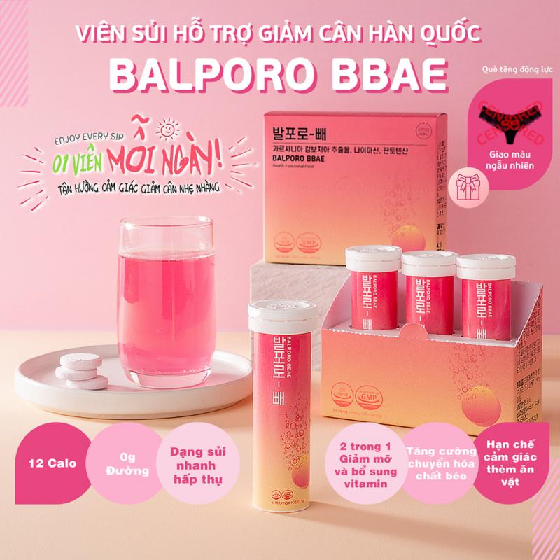 Viên sủi uống hỗ trợ giảm cân hiệu quả chính hãng Balporo BBae Hàn Quốc