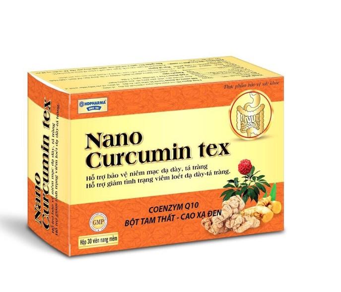 Viên uống tinh nghệ Nano Curcumin Tex - Tam thất xạ đen