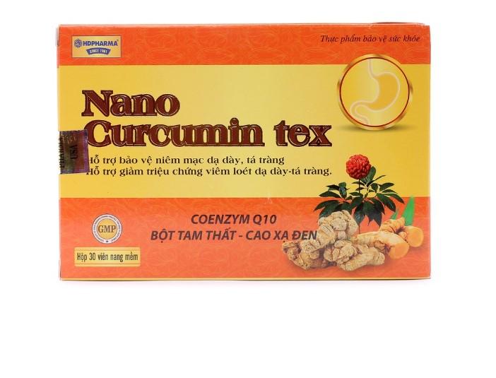 Viên uống tinh nghệ Nano Curcumin Tex - Tam thất xạ đen