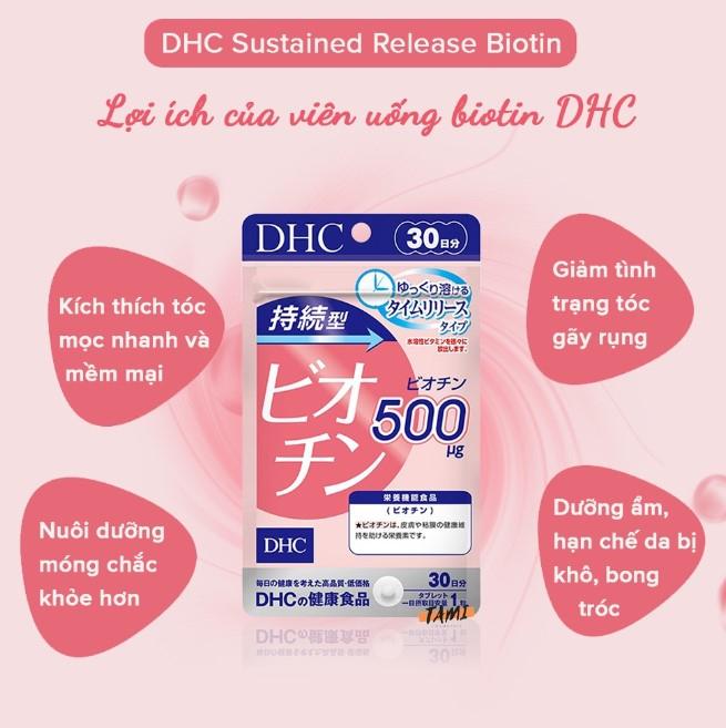 Viên uống mọc tóc  Biotin DHC Nhật Bản