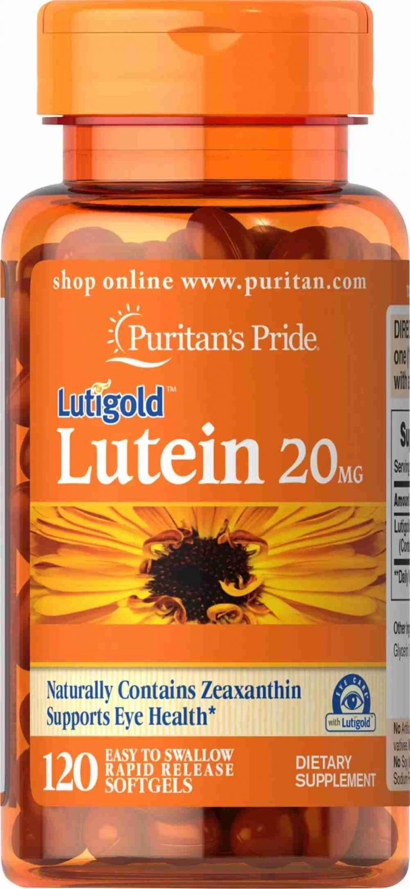 Viên uống bổ mắt Luitigold Lutein 20mg 120 viên Puritan's Pride