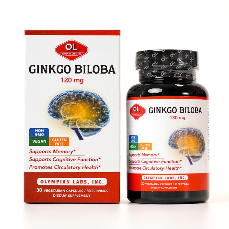 Viên uống bổ não Olympian Labs Ginkgo Biloba 120 mg tăng trí nhớ hiệu quả 30 viên