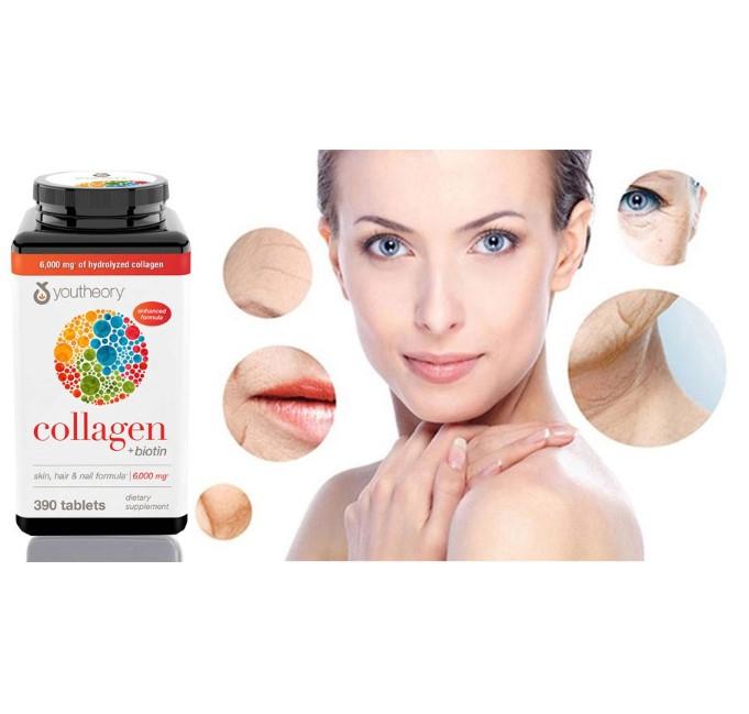 Viên uống bổ sung Collagen Youtheory Type 1,2,3