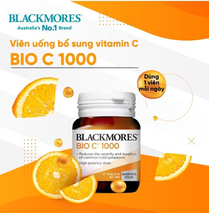 Viên uống bổ sung vitamin C Blackmores Bio C 1000mg
