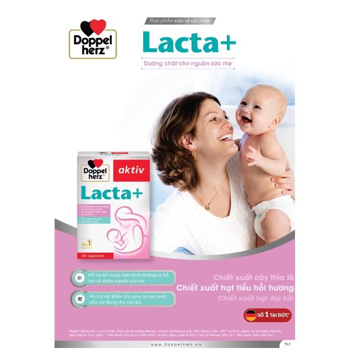 Viên uống cải thiện nguồn sữa mẹ sau sinh Doppelherz Aktiv Lacta+