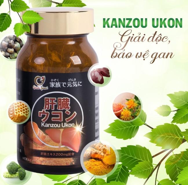 Viên uống chăm sóc bảo vệ gan Kanzou Ukon Genki Fami Nhật Bản