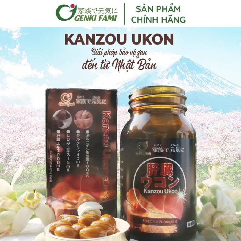 Viên uống chăm sóc bảo vệ gan Kanzou Ukon Genki Fami 90 viên Nhật Bản