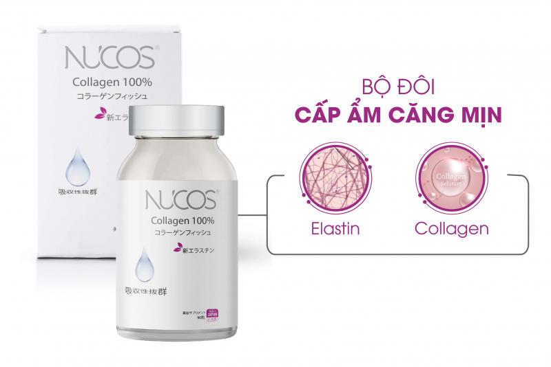 Viên uống collagen cấp ẩm Nucos Collagen 100%
