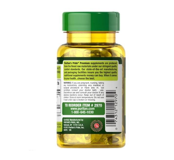 Viên uống dầu tỏi Puritan’s Pride Garlic Oil 1000mg tăng cường hệ miễn dịch, tim mạch