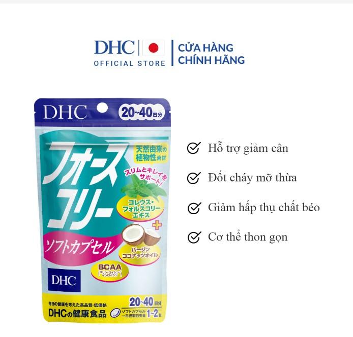 Viên uống giảm cân DHC Forskohlii Soft Capsule Nhật Bản