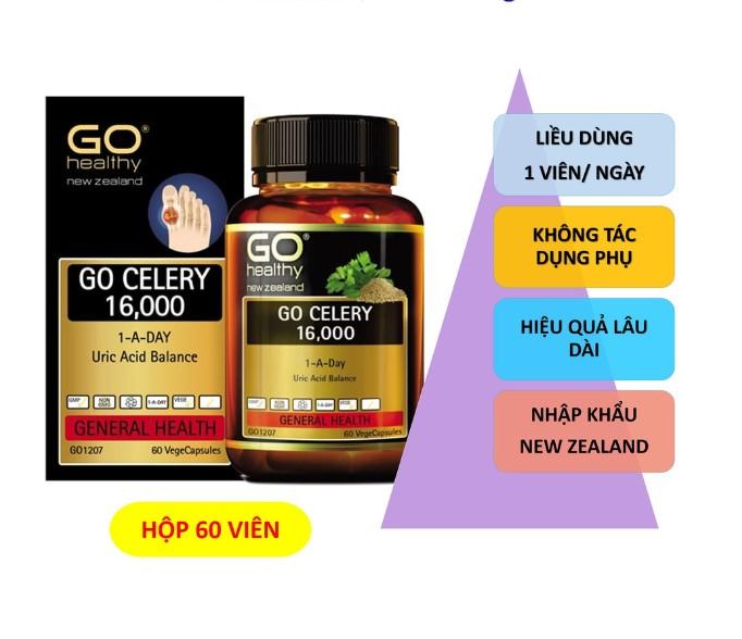 Viên uống Go Healthy Go Celery 16000 Acid Balance