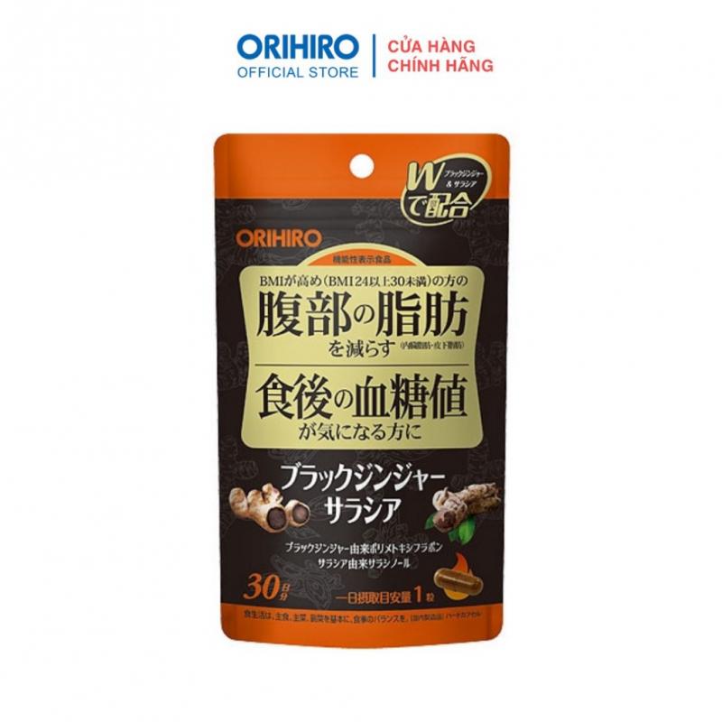 Viên uống gừng đen Salacia giảm mỡ bụng Orihiro