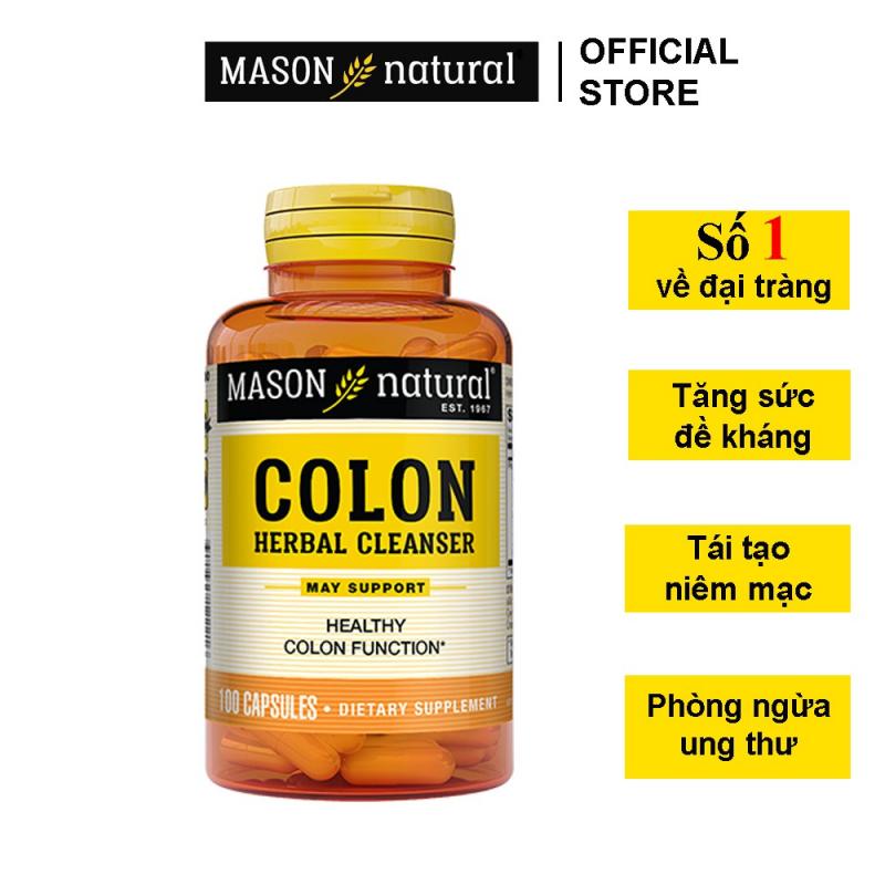 Viên uống hỗ trợ chức năng đại tràng Mason Natural Colon Herbal Cleanser