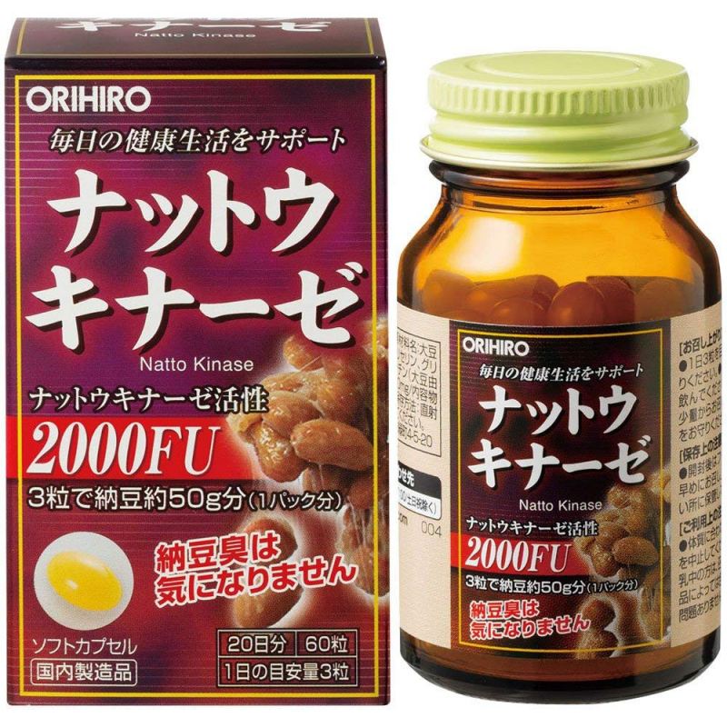 Viên uống hỗ trợ điều trị tai biến Nattokinase Orihiro