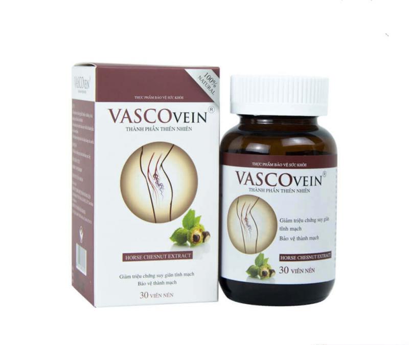 Viên uống hỗ trợ điều trị và phòng ngừa suy giãn tĩnh mạch Vascovein