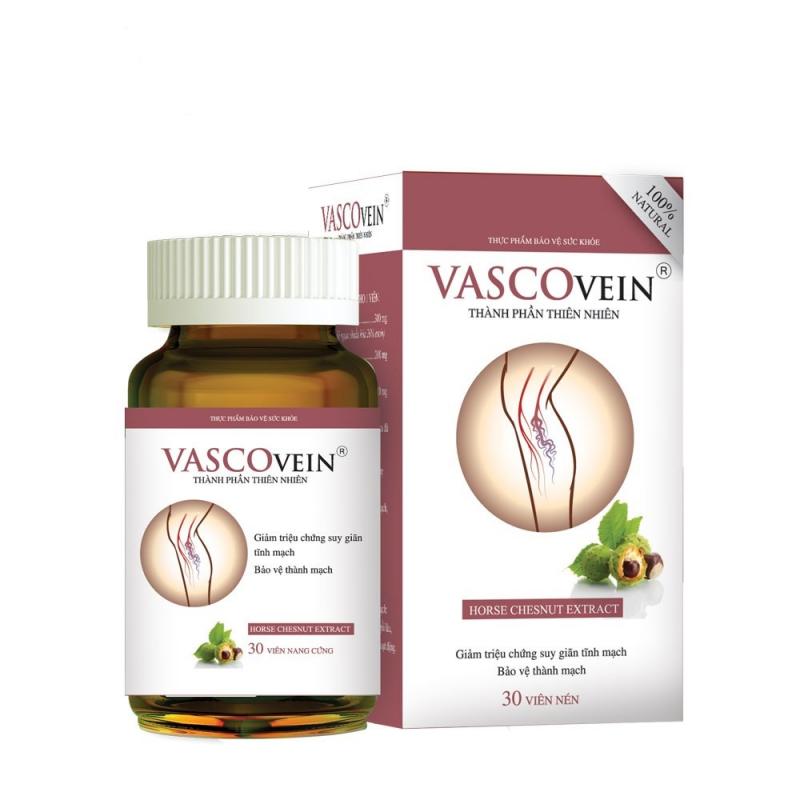 Viên uống hỗ trợ điều trị và phòng ngừa suy giãn tĩnh mạch Vascovein