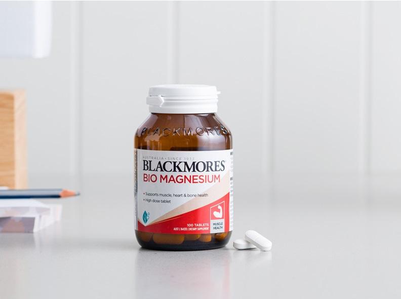 Viên uống hỗ trợ phát triển cơ bắp Blackmores Bio Magnesium